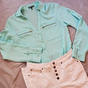 EXPRESS Button Up Blouse (S)